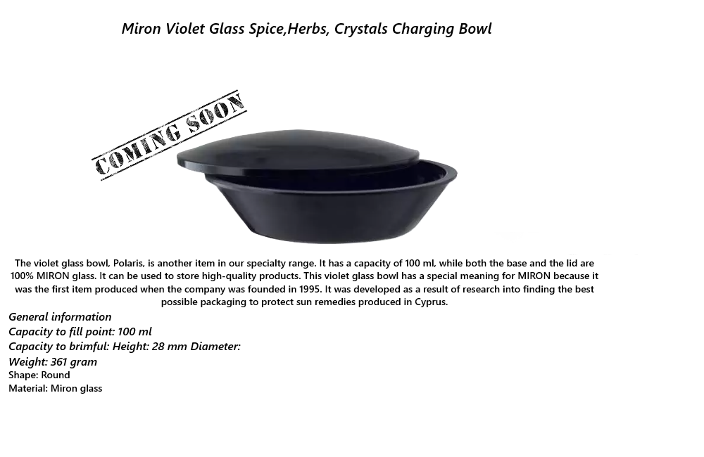 Authentic Miron Violet Glass Bottles (100 ml – 120 ml)