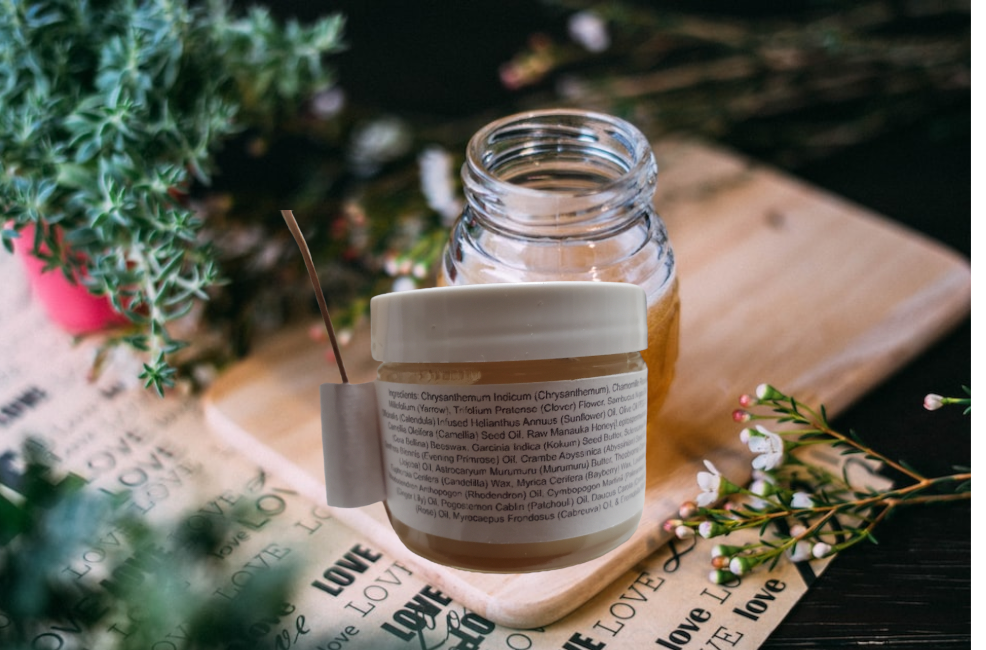 HoneyBee Flowers Facial Cleansing Balm |  MULTI-USE  | FOR ALL  SKIN TYPES  | 2 OZ JAR