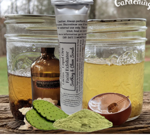 🌵Cactus + Copal Oro Facial Exfoliator | For Weekly Ritual Night Scrub | 1.3 oz